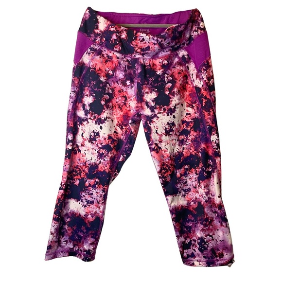 Pants - Medium work out pants pink purple PRELOVED